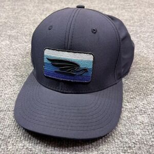 Pukka Dove Mountain Hat Cap Snap Back One Size Mens Blue Bird Patch Golf